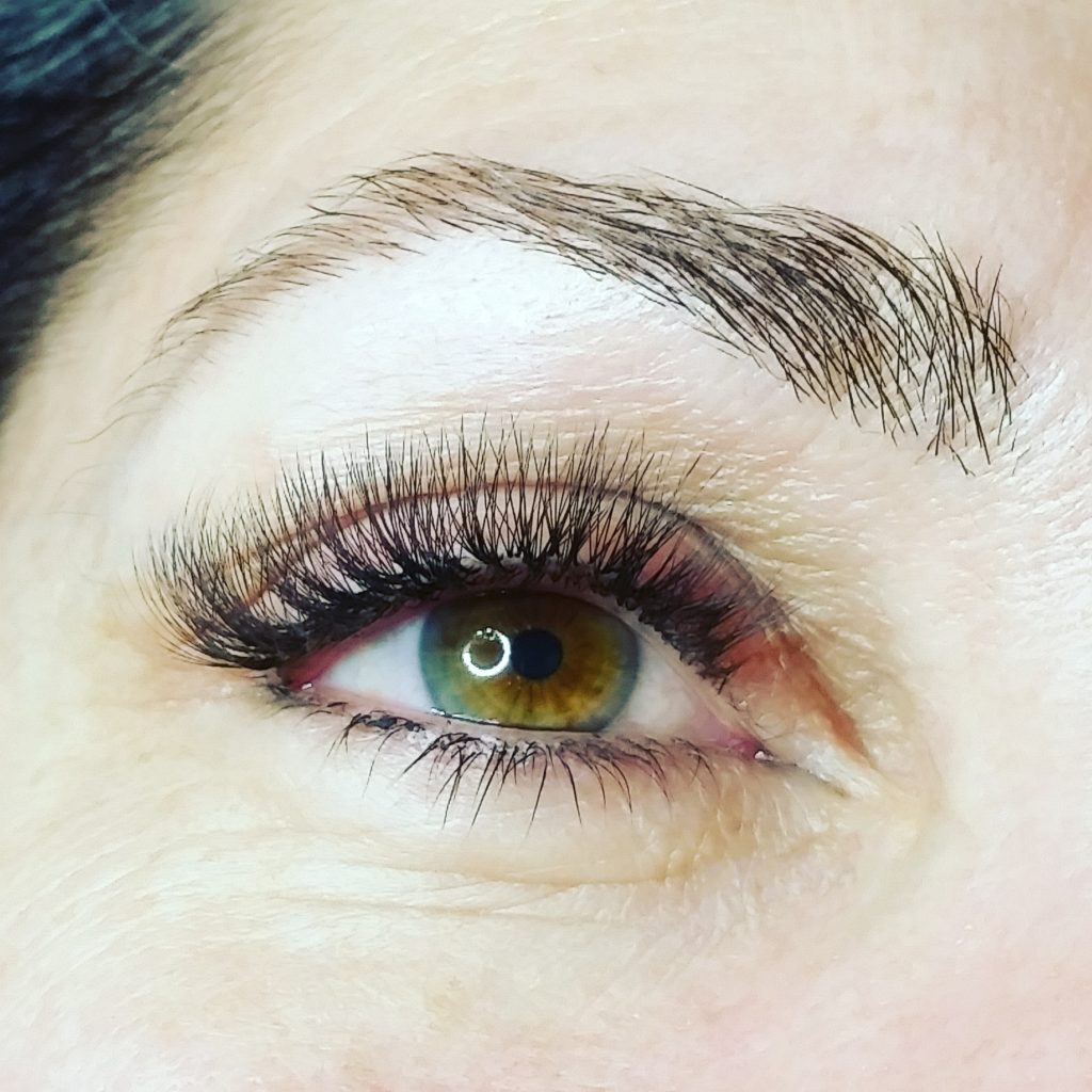 Close-up of eyelash extensions from the Defined Beaudee portfolio
